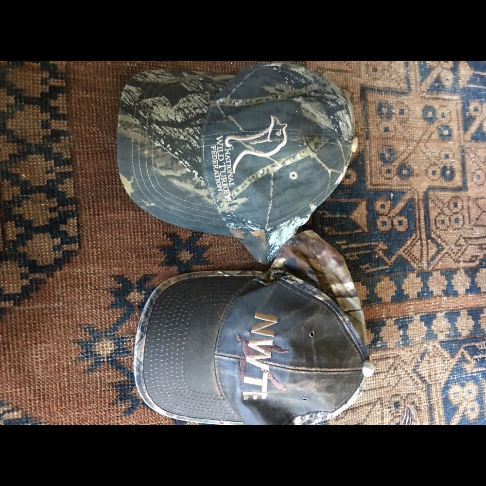 Nwtf logo camo trucker ball caps